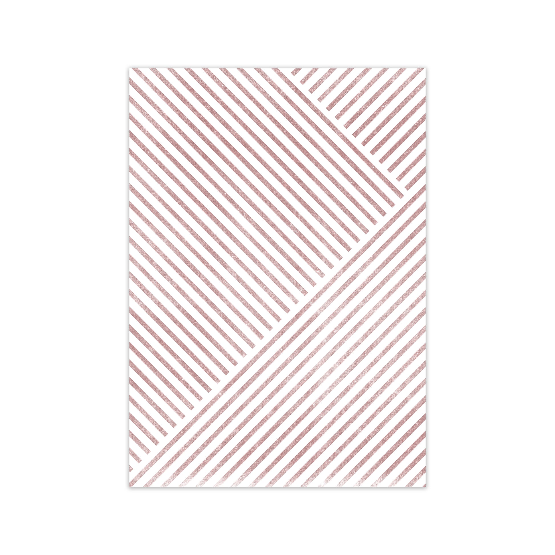 Set of Red Lines Modern Art A Print Only