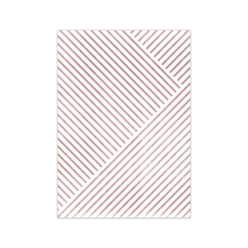 Set of Red Lines Modern Art A Print Only