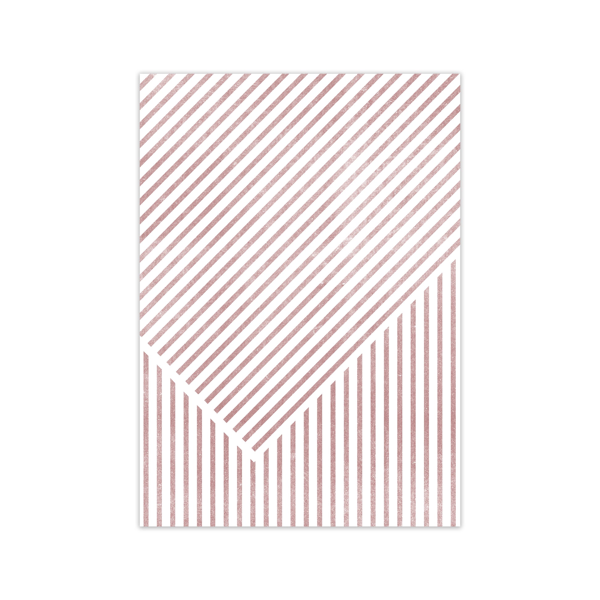 Set of Red Lines Modern Art B Print Only