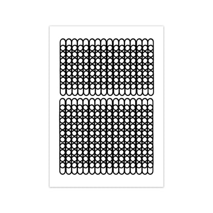 Abstract Black and White Naïve Design Original Art Print by Print Punk Studio Print Only