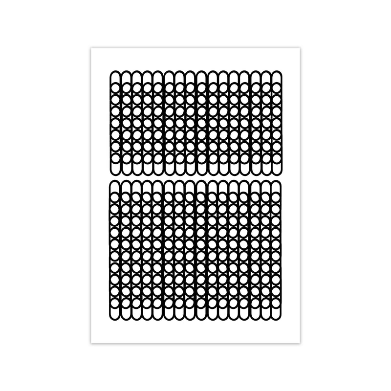 Abstract Black and White Naïve Design Original Art Print by Print Punk Studio Print Only