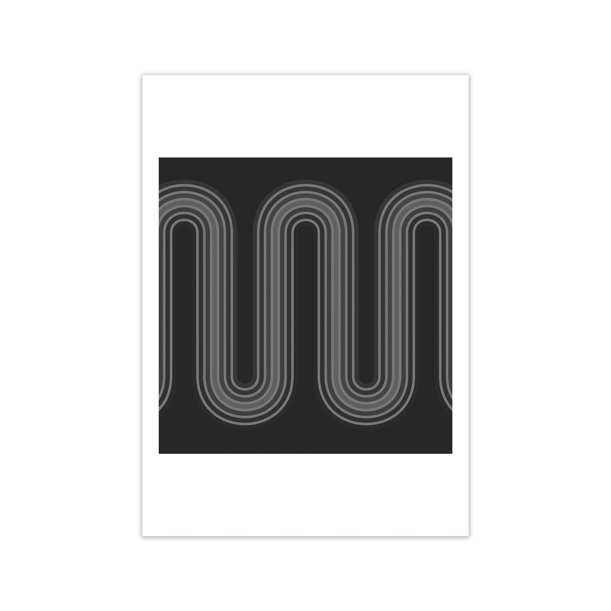 Black and White Line Art Print Only