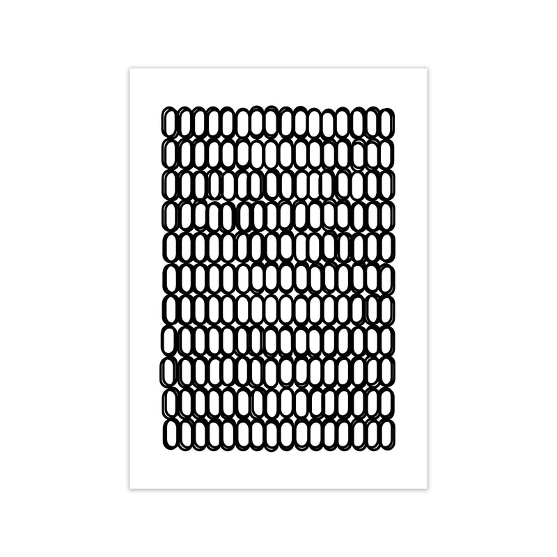 Black and White Oval Multi Print Only