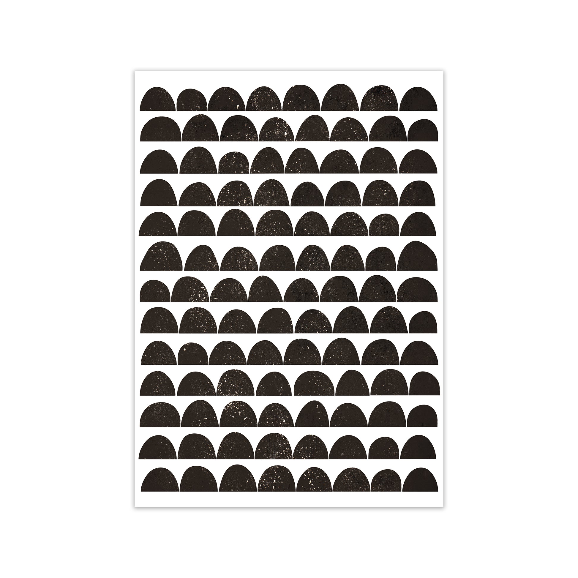 Half Moon Black Texture Original Print Only
