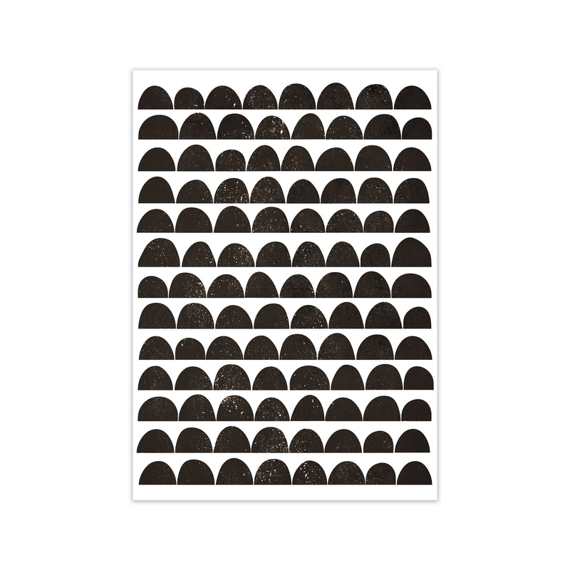Half Moon Black Texture Original Print Only