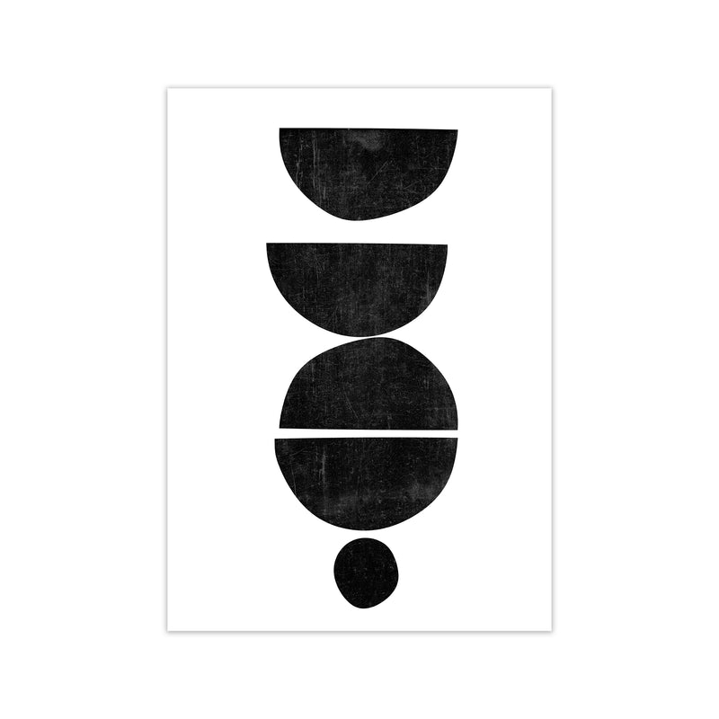 Mid Century Abstract Shapes Original Print Only