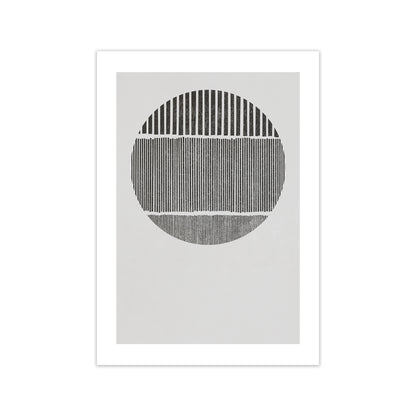 Mid Century Black and White Print Only