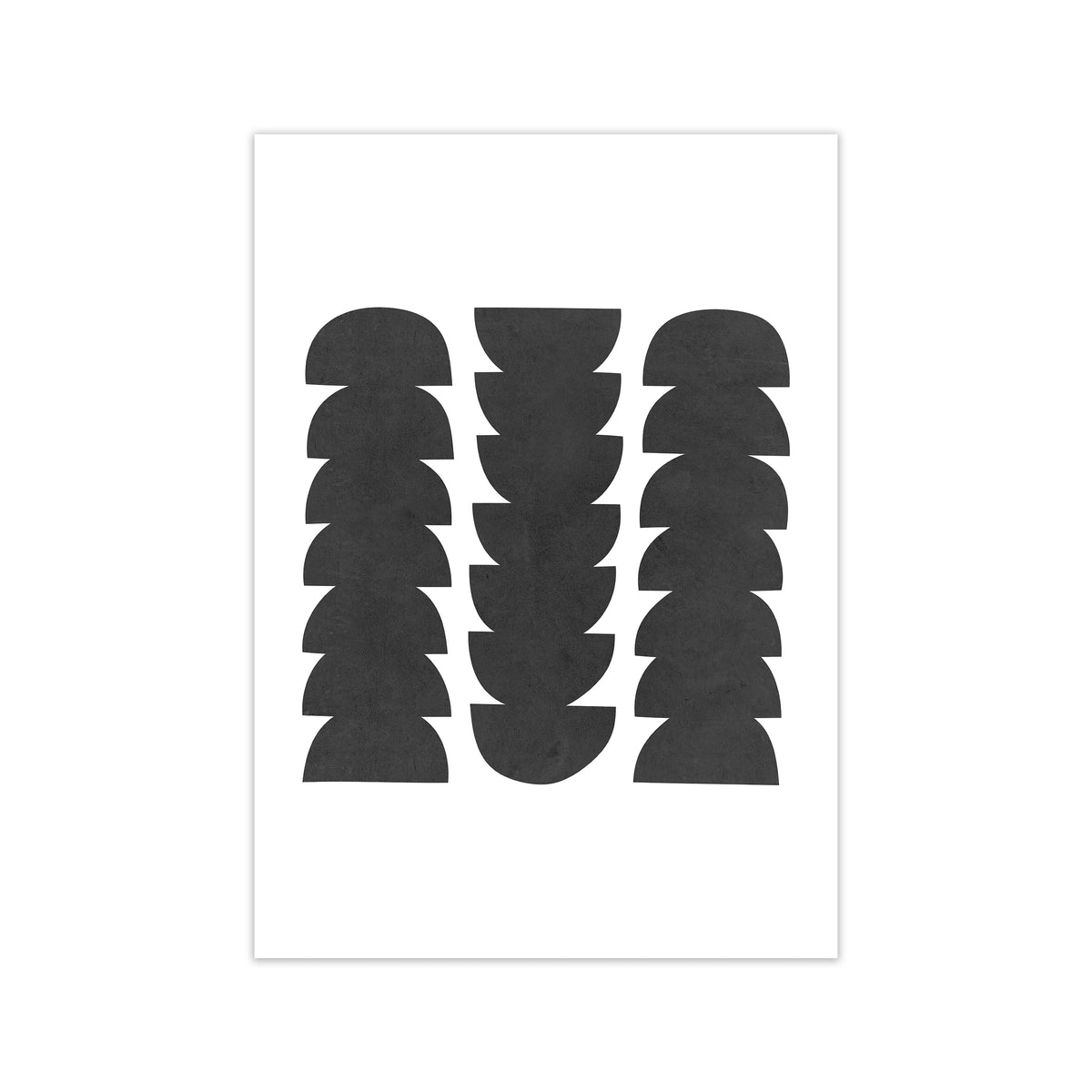 Mid Century Modern Abstract Grunge Print Only