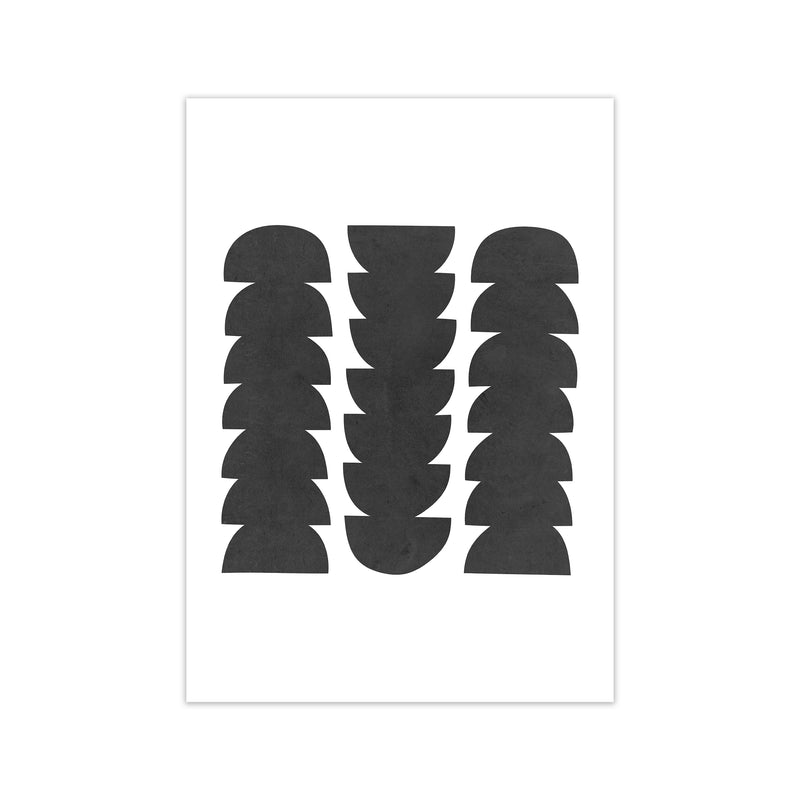 Mid Century Modern Abstract Grunge Print Only