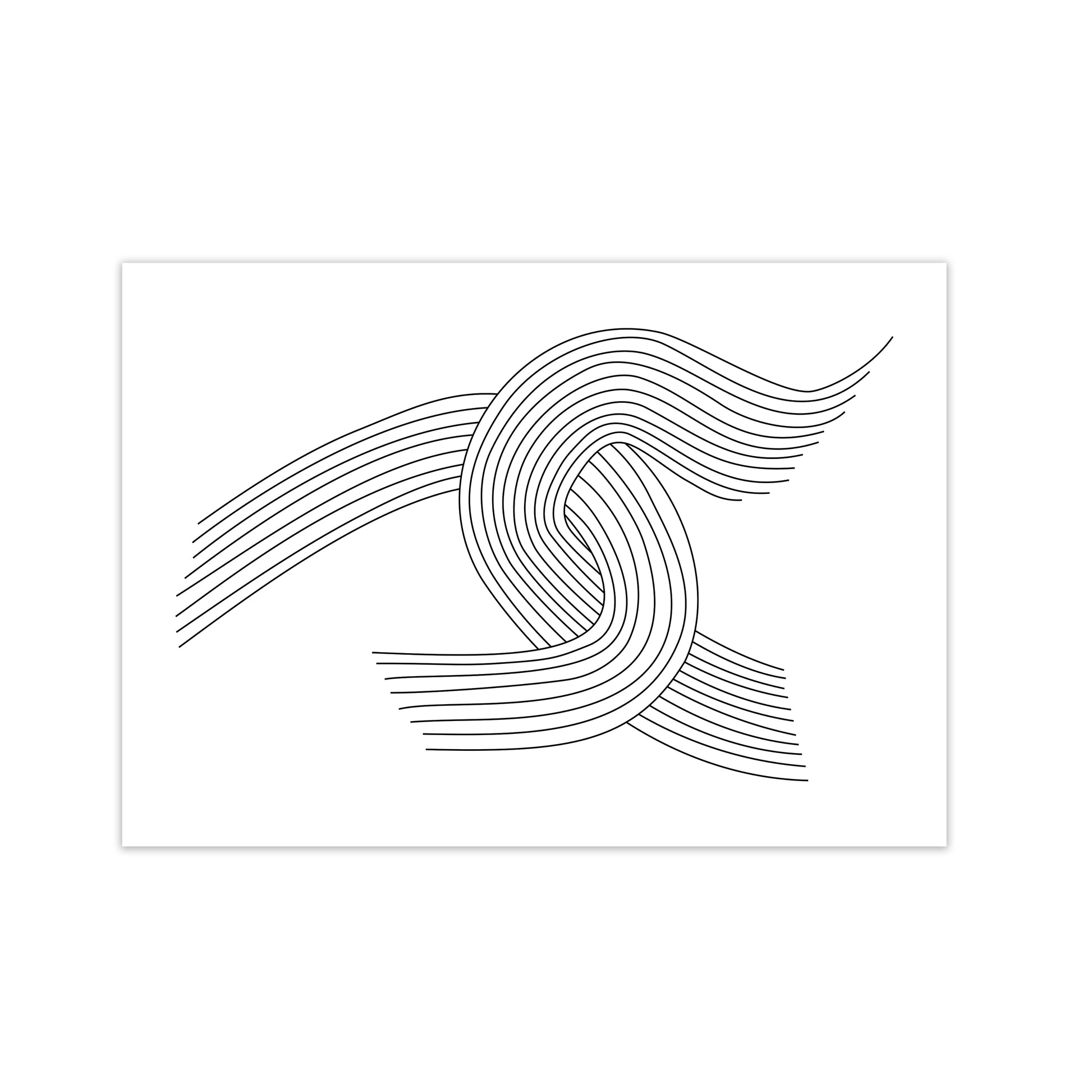 Minimalist Line Drawing Print Original Print Only