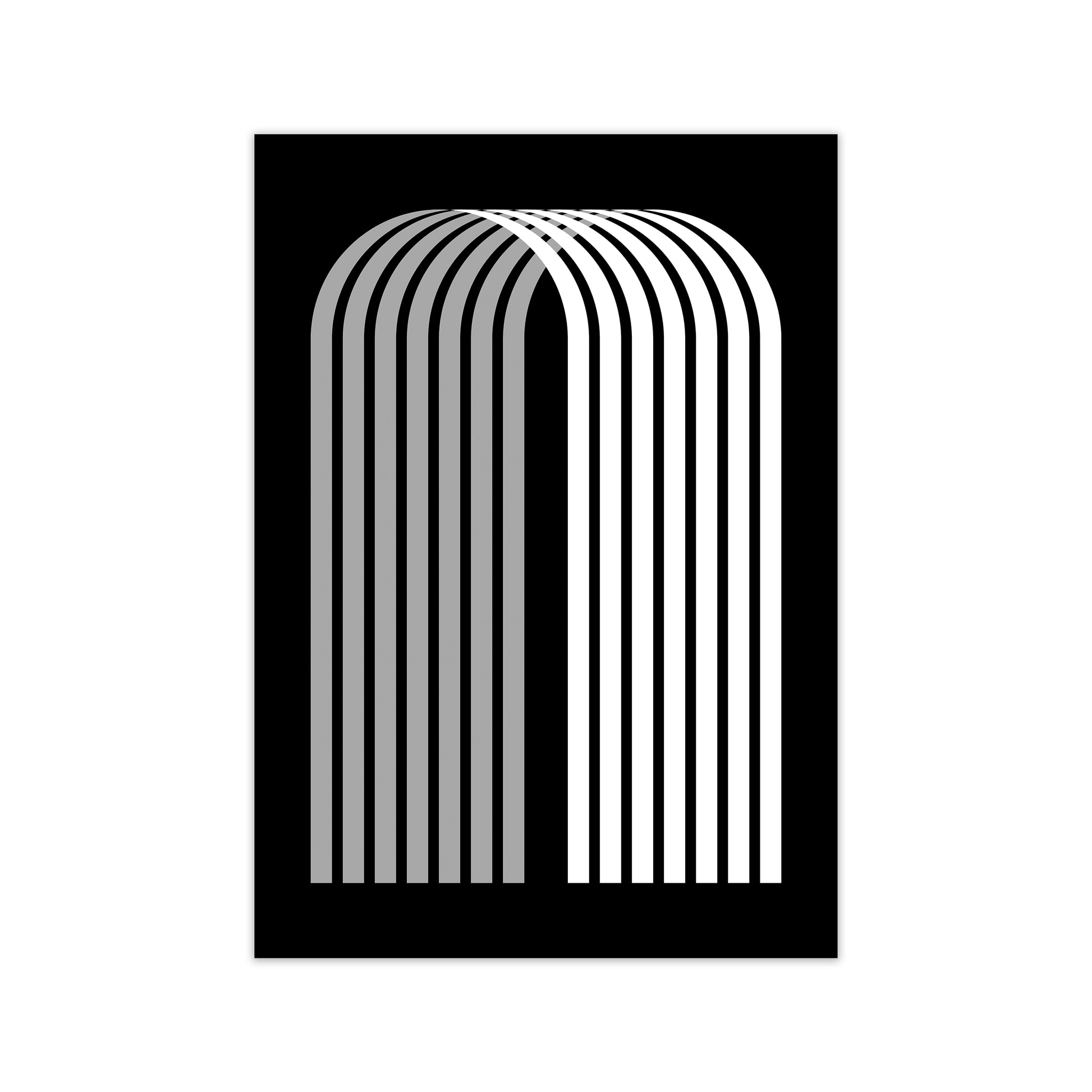 Modern BW Geometric Original Print Only