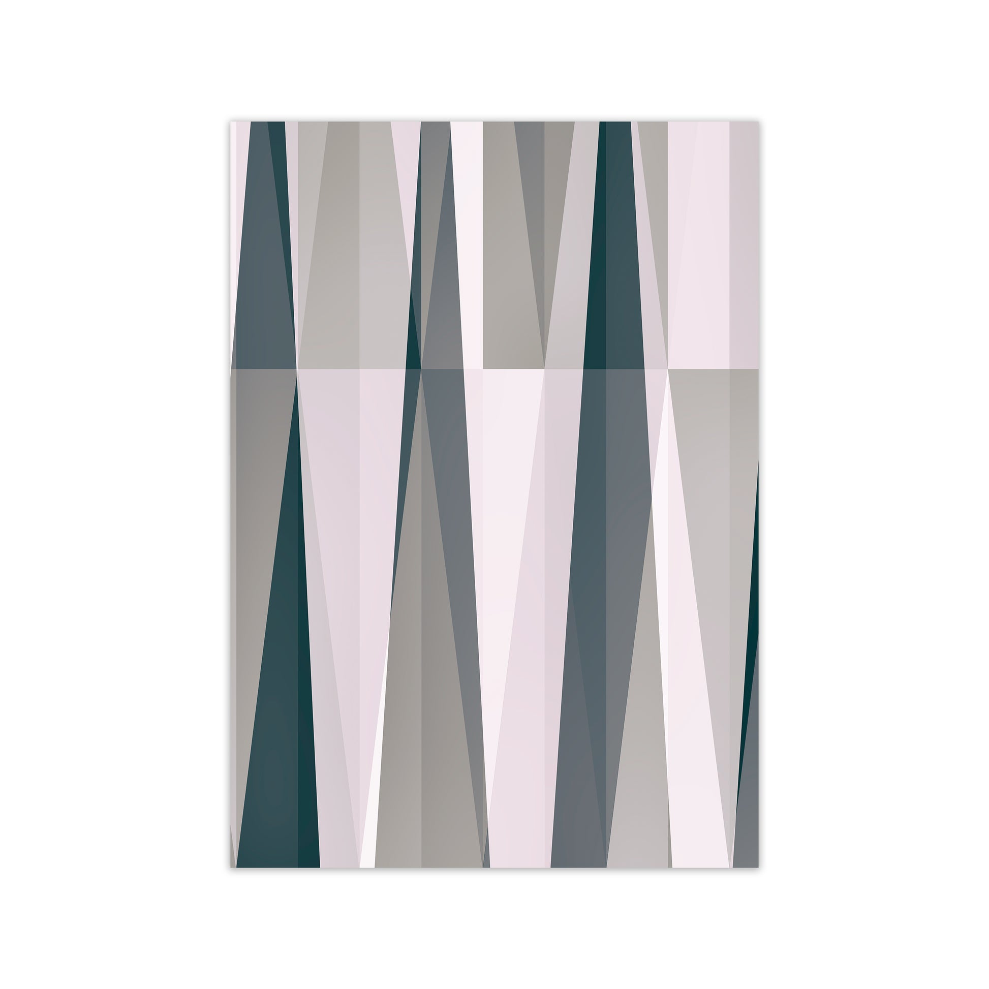 Mono Triangles Abstract Original Print Only