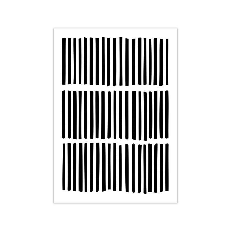 Scandi Black and White Lines Print Only