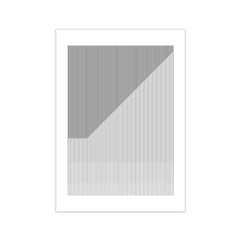 Simple Black and White Bauhaus Print Only