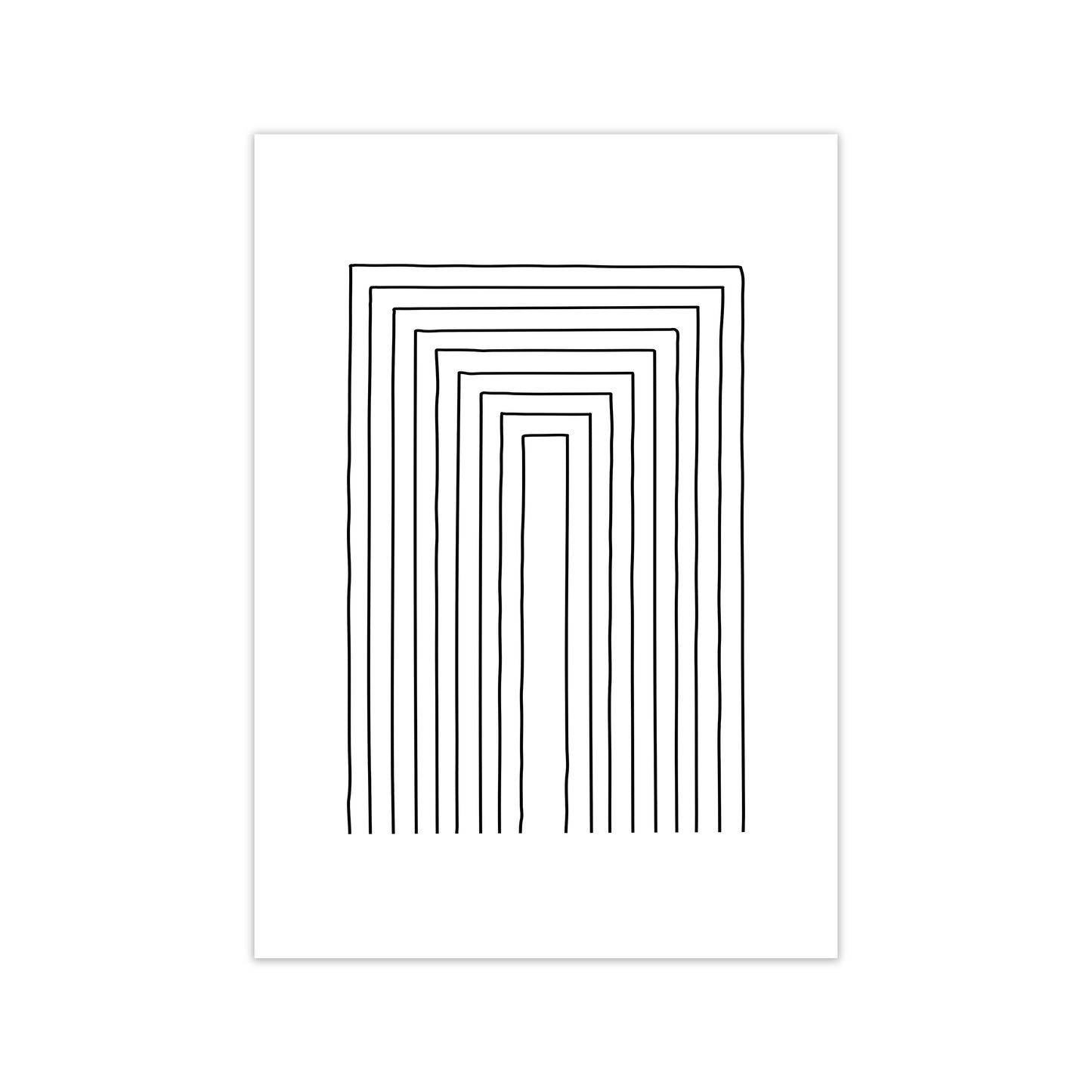 Geometric Set of 2 Black and White  Print A Print Only