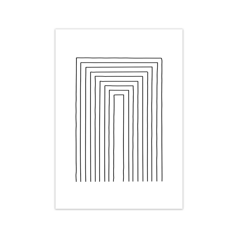 Geometric Set of 2 Black and White  Print A Print Only
