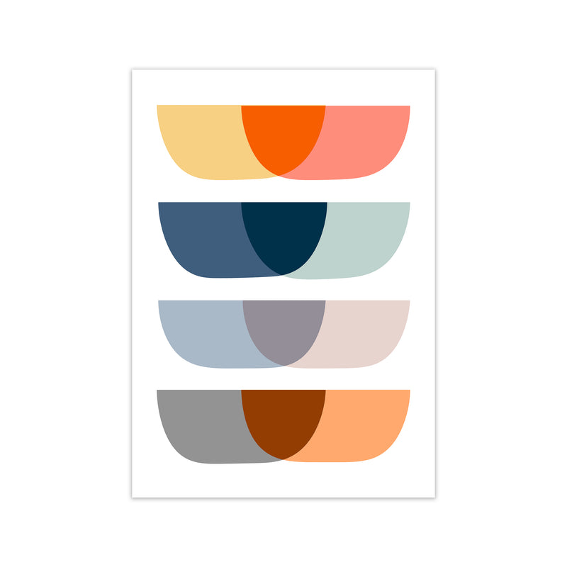 Abstract Mid Century Design Original Print Only