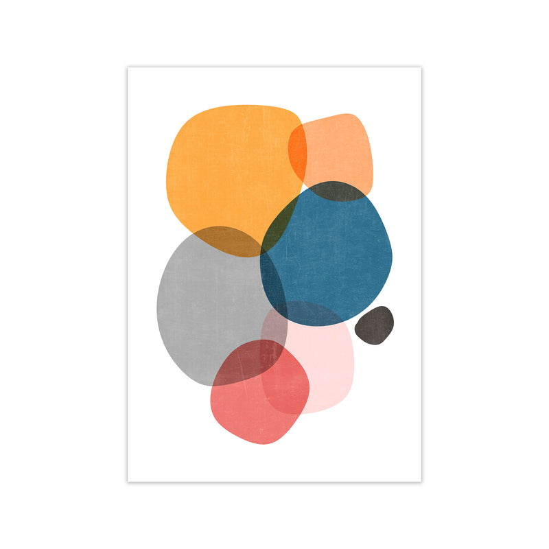 Mid Mod Abstract Shapes Original Print Only