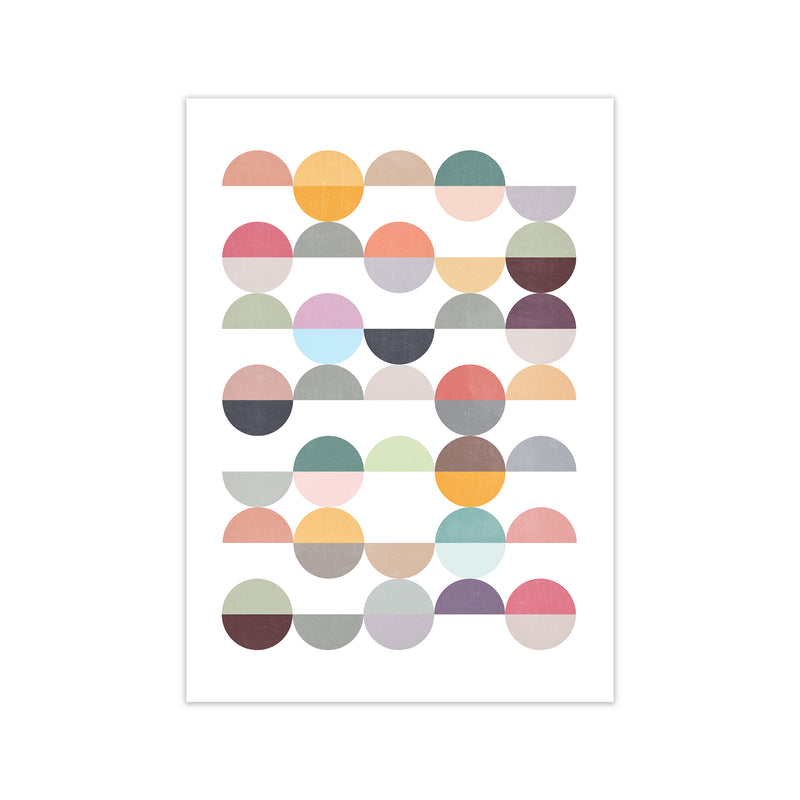 Scandinavian Colorful Circle Art Original Print Only