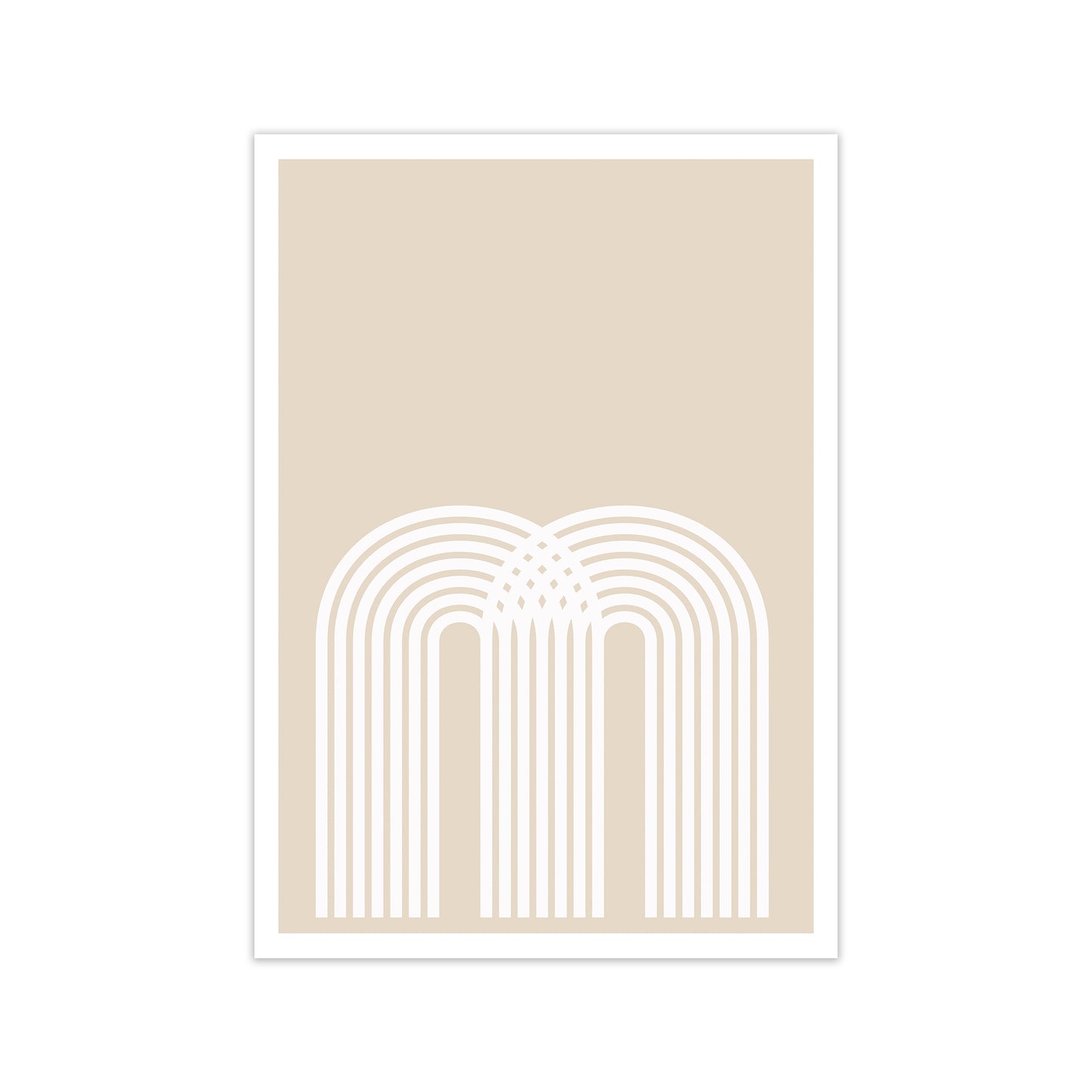 Art Deco Neutral Original Print Only