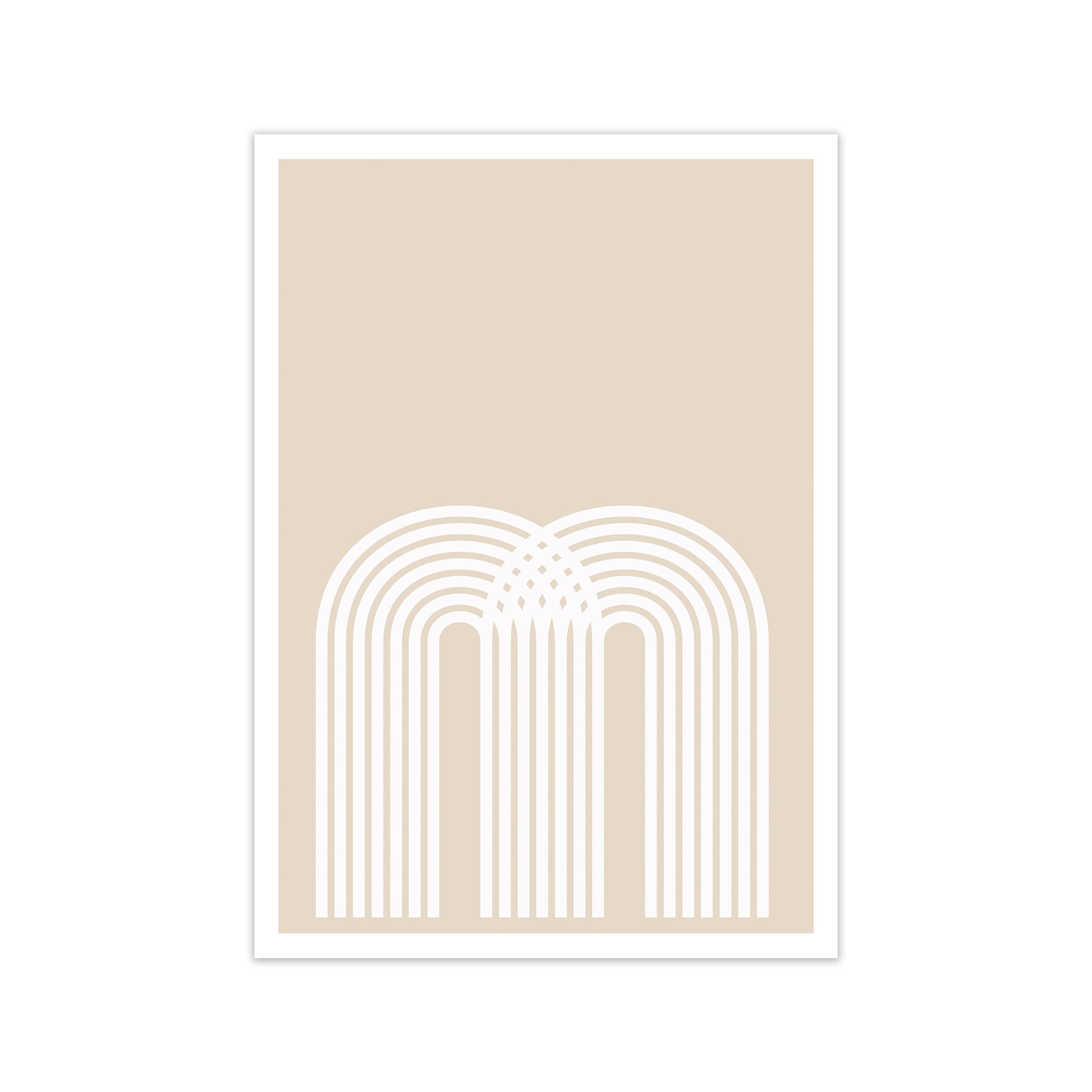 Art Deco Neutral Original Print Only