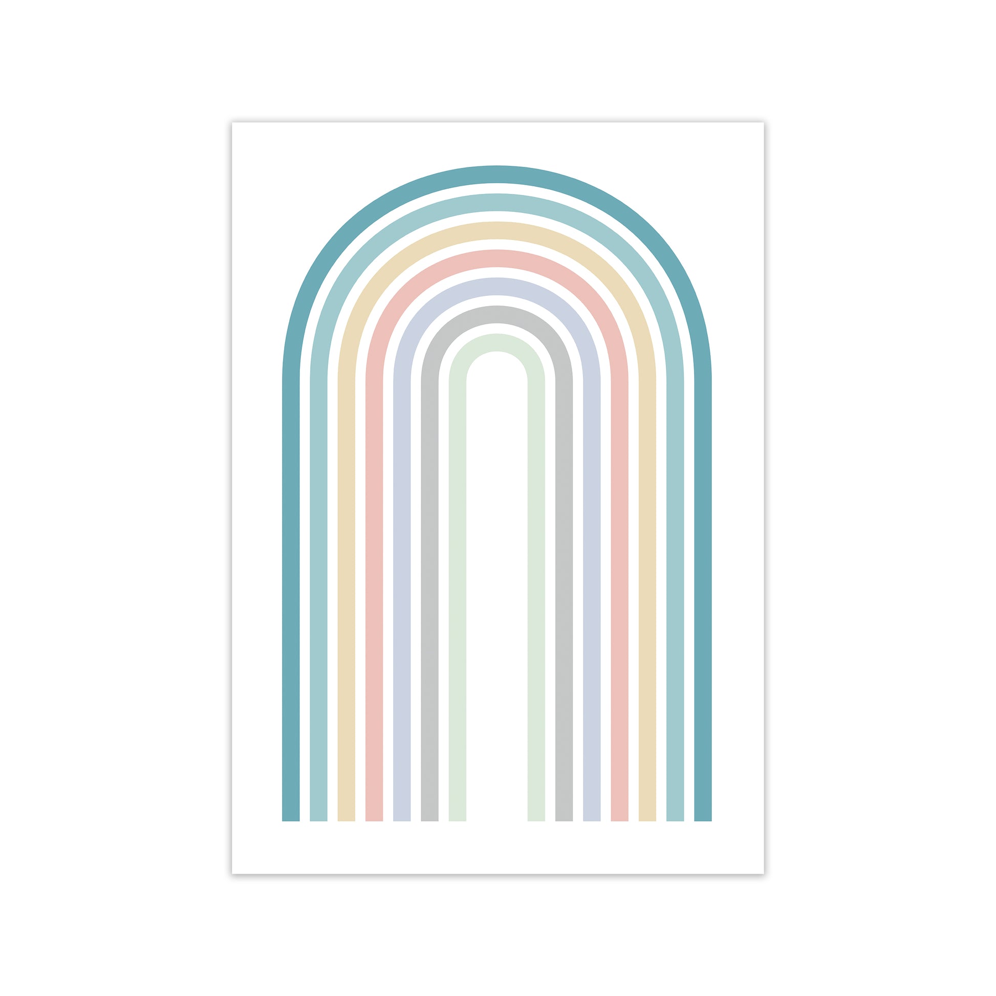 Colorful Rainbow Print Original Print Only