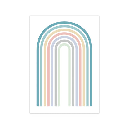 Colorful Rainbow Print Original Print Only