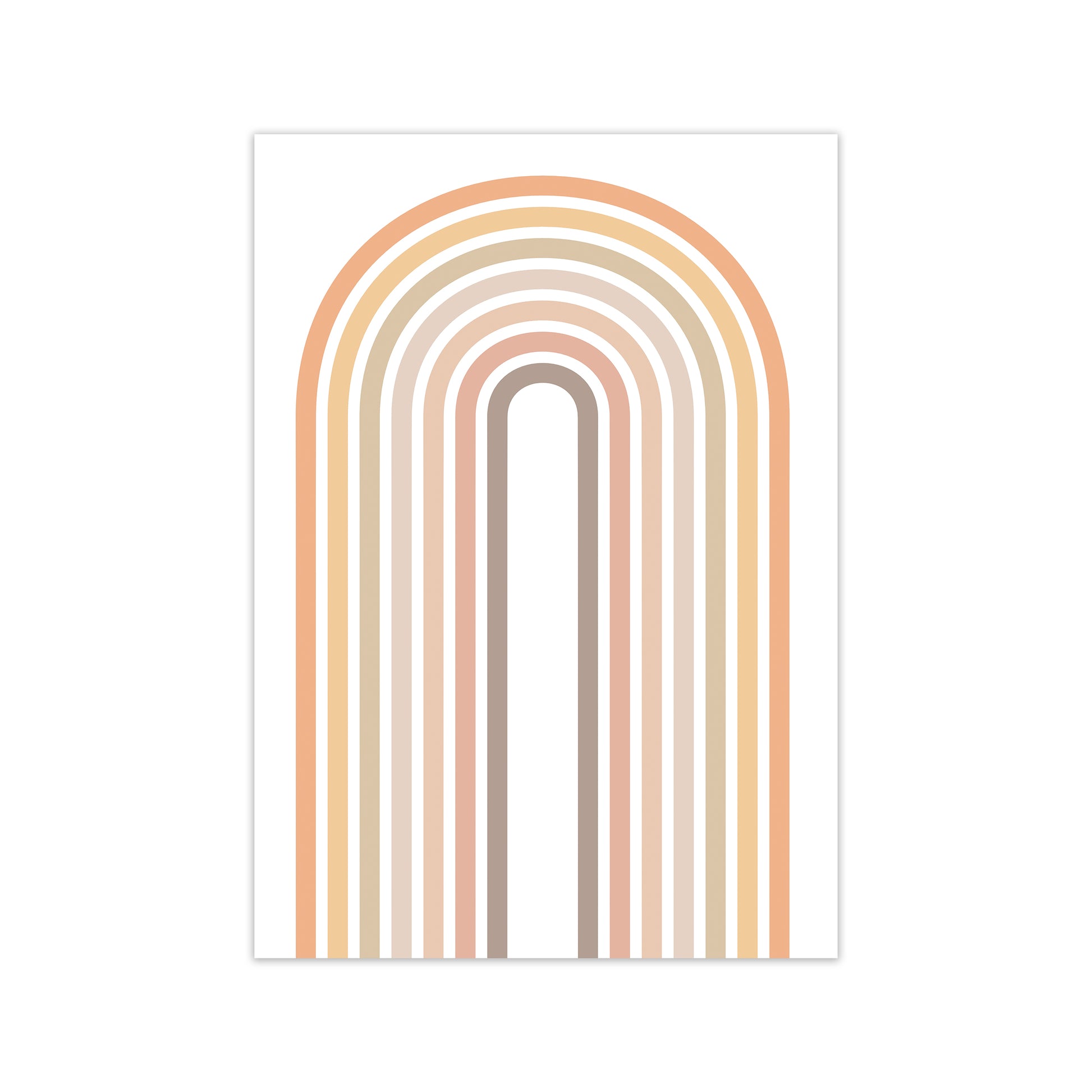 Muted Rainbow Print Original Print Only