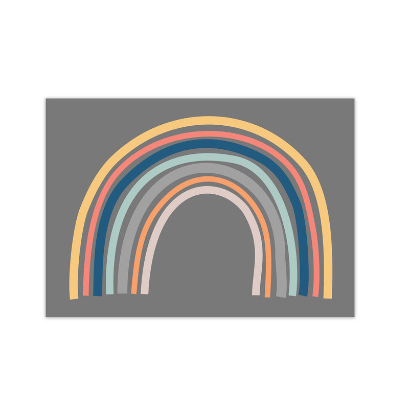 Rainbow on Gray Original Print Only