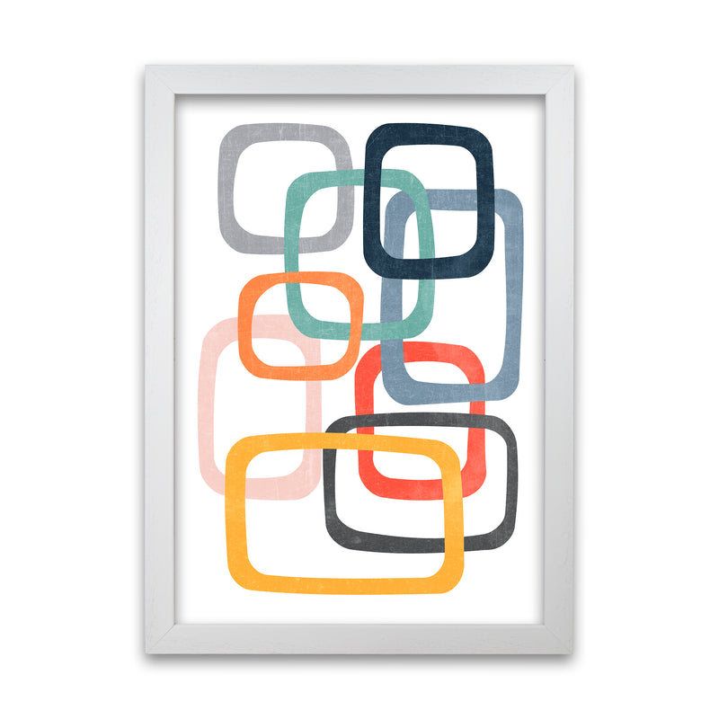 Abstract Mid Mod Color Original White Grain