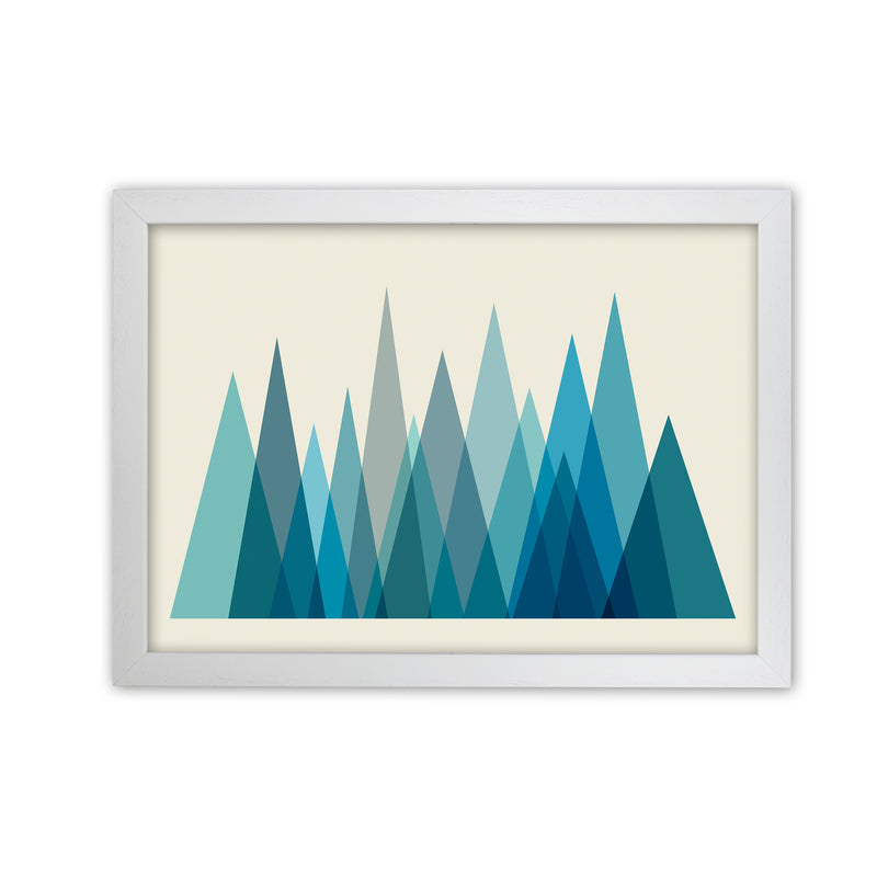 Mid Century Blue Mountains Original White Grain