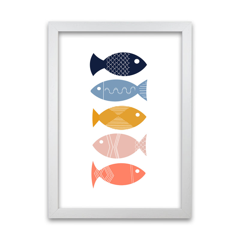 Scandi Mid Mod Fish Original White Grain