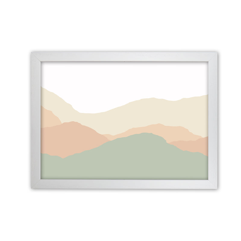 Abstract Landscape Light print White Grain