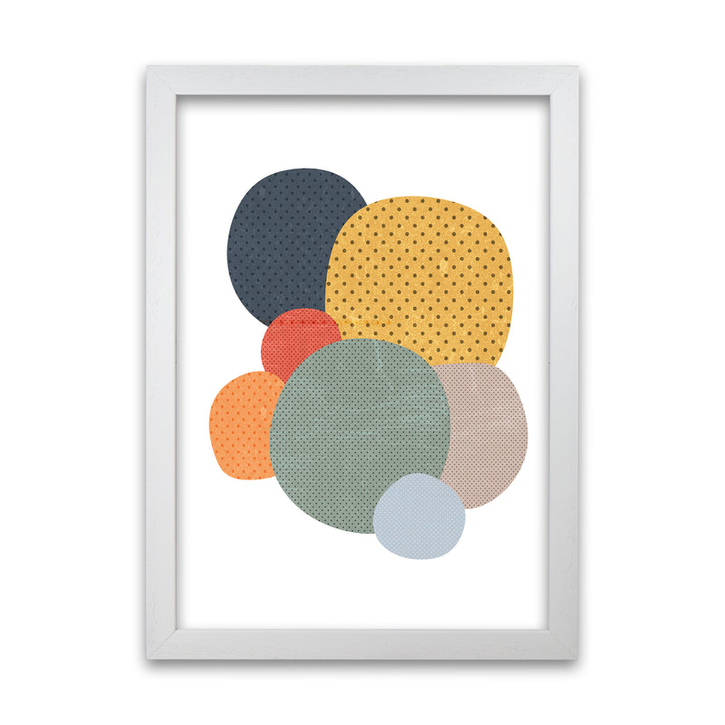 Fun Abstract Nursery Shapes Original White Grain