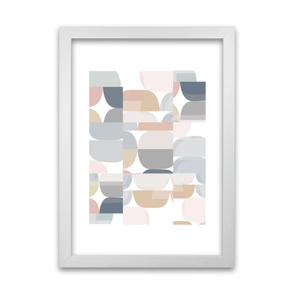 Light Desaturated Abstract Wall Art White Grain