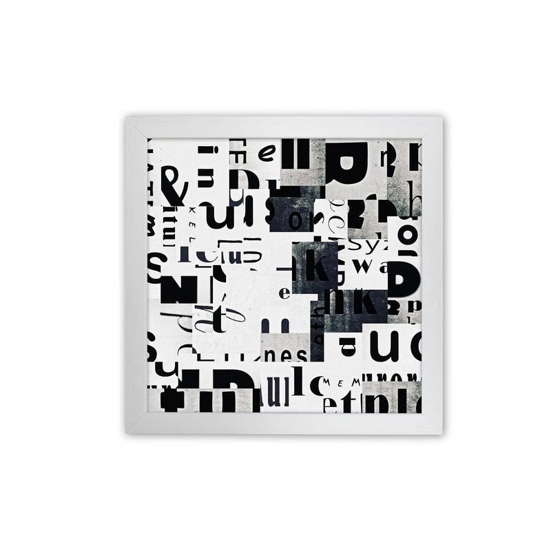 Black and White Typography Pair A Original White Grain