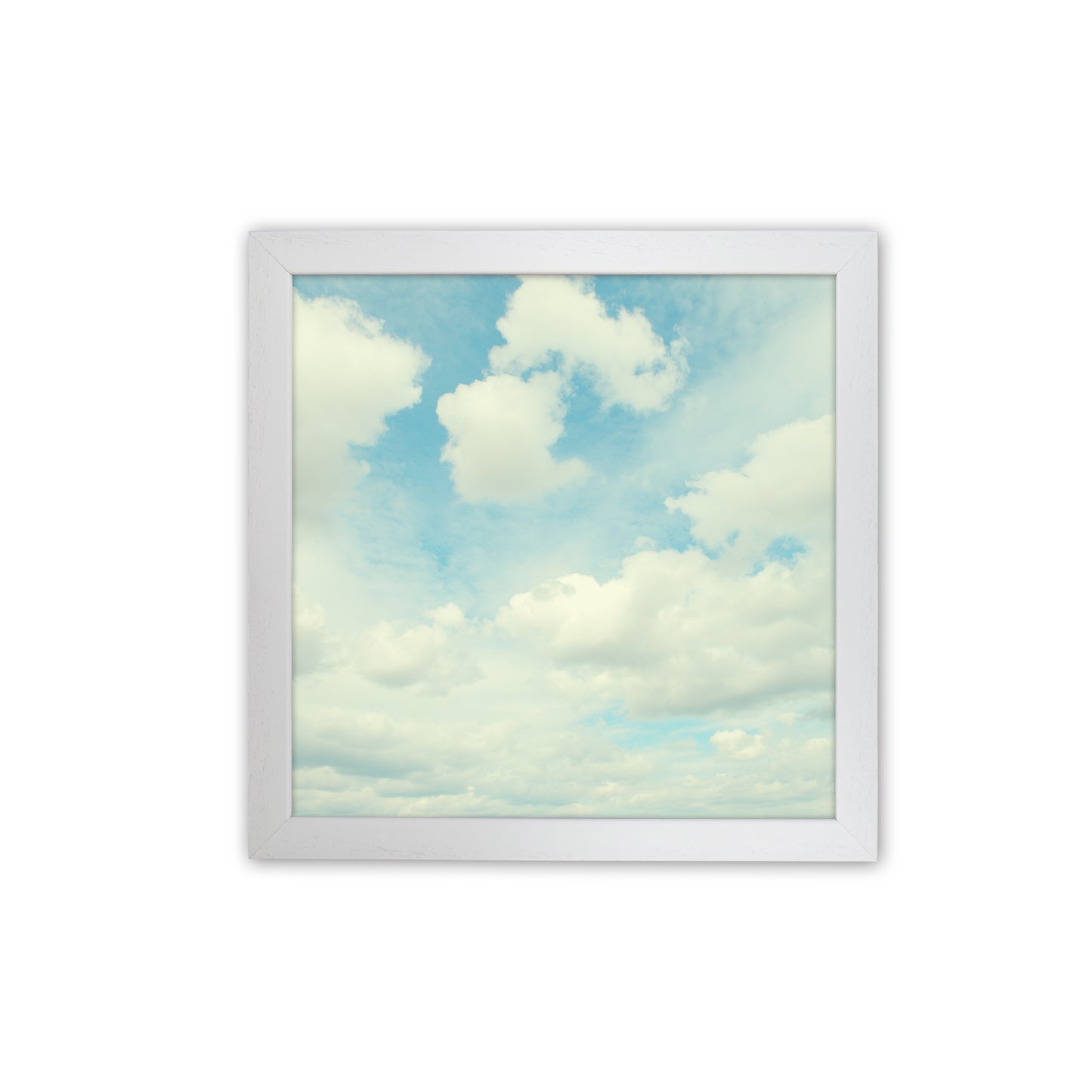 Square Cloud Art Print A White Grain