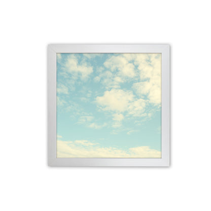 Square Cloud Art Print B White Grain