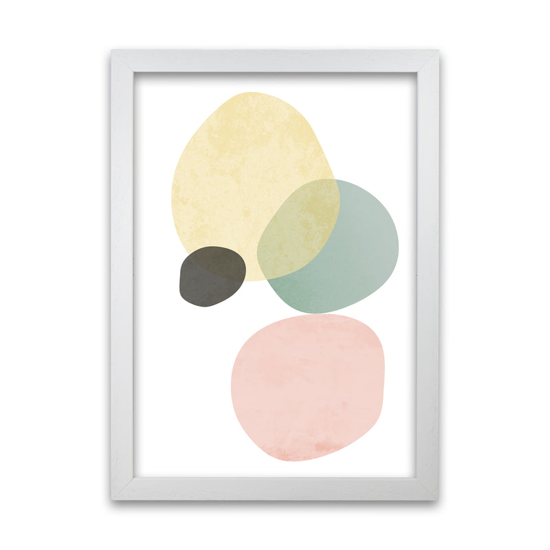 Abstract Pastel Original B White Grain