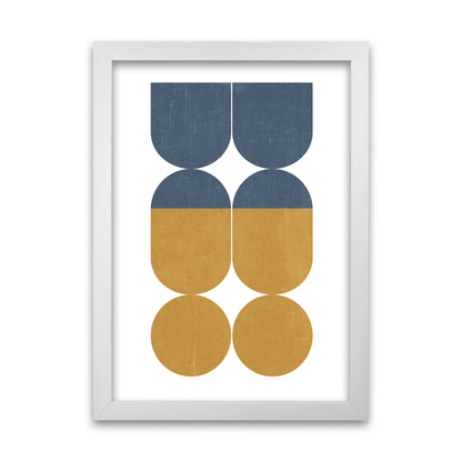 Abstract Art B Modern Contemporary Art Print by Print Punk Studio White Grain