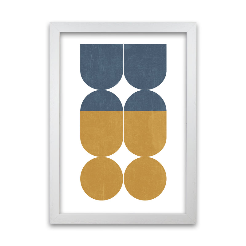Abstract Art B Modern Contemporary Art Print by Print Punk Studio White Grain
