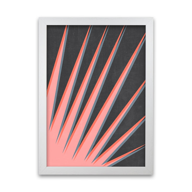 Abstract Colourful Print A White Grain
