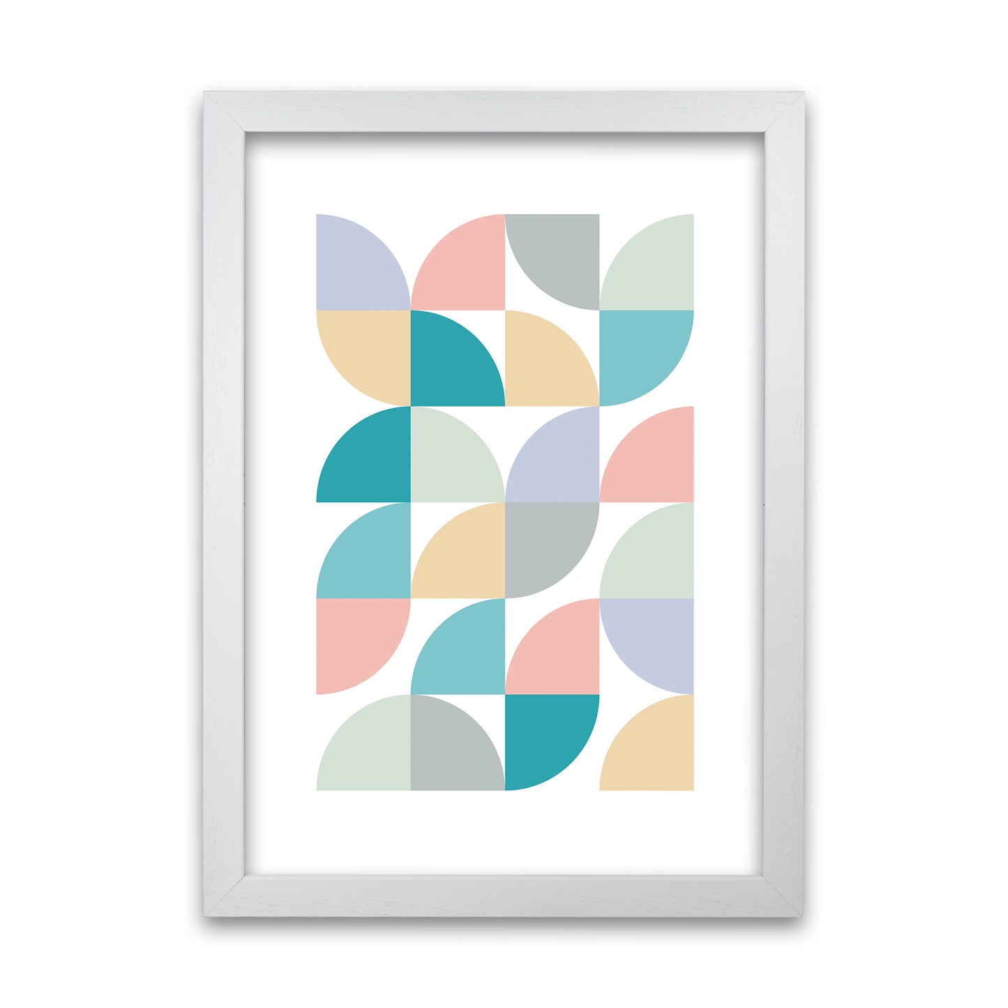Pastel Nursery Prints Original B White Grain