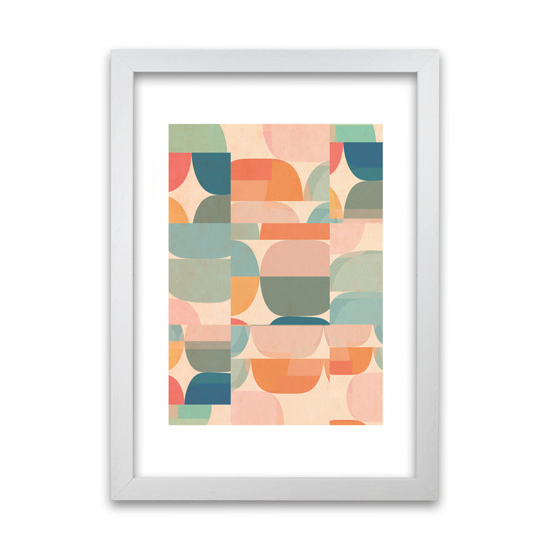 Abstract Prints Pastel A White Grain