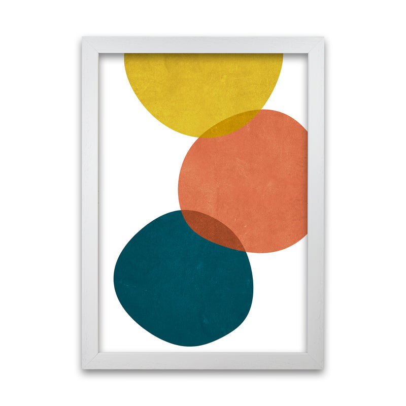 Abstract Shapes Prints B White Grain