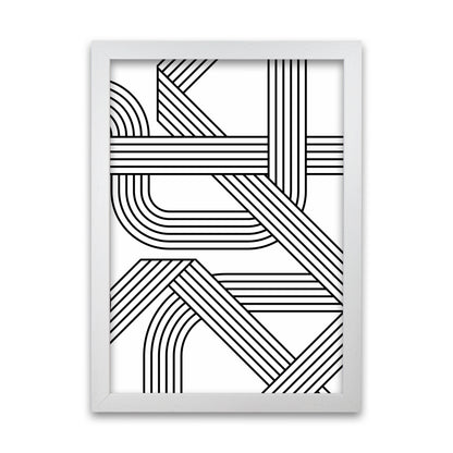 Black and White Geometric Patterns B White Grain