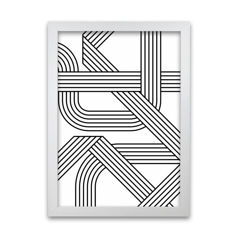 Black and White Geometric Patterns B White Grain