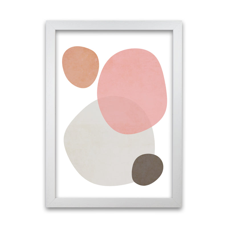 Pink and Grey Nursery Wall Art Print A White Grain