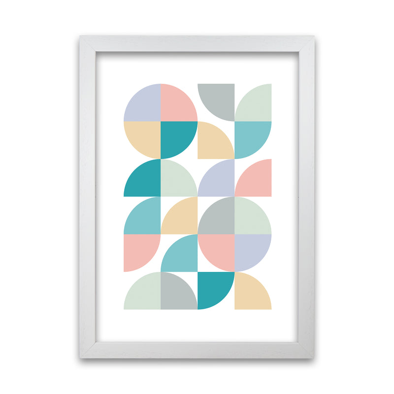 Abstract Pastel Nursery Print A White Grain