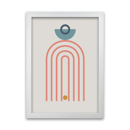 Mid Century Modern Prints on Grey A White Grain